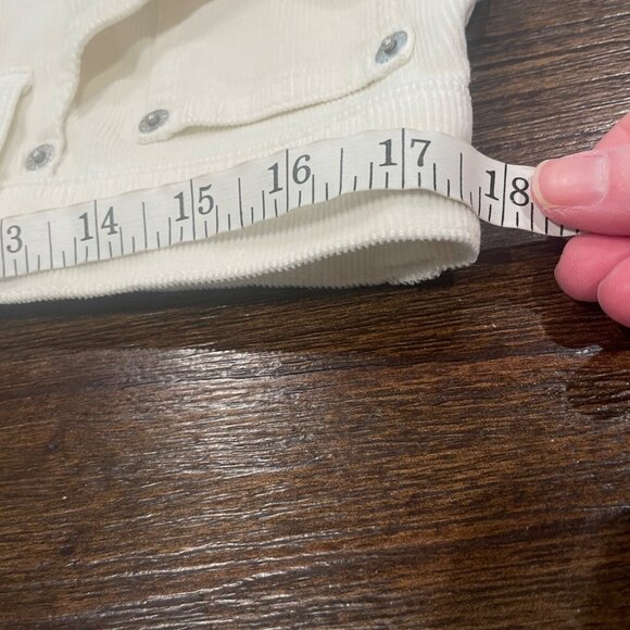 NWT J.Crew Sz 32 Wide-Leg Corduroy Trouser Pant Ivory High Rise 32"L BT922 - Picture 5 of 10